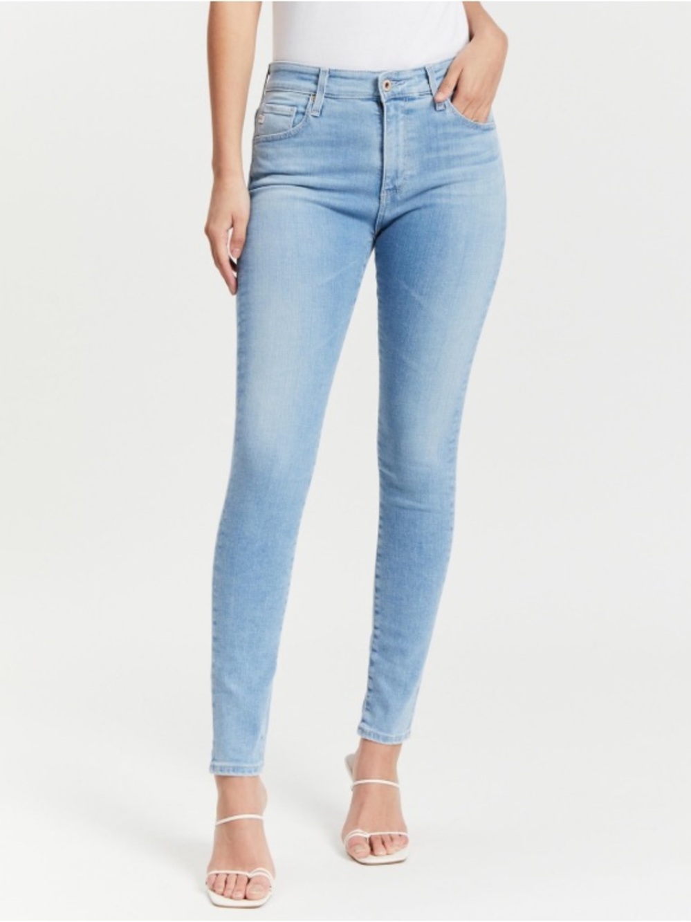 AG Adriano Goldschmied Farrah In 19 Year Ransom Skinny Ankle Denim Jeans 27R